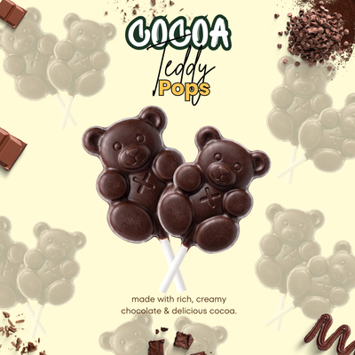 Cocoa Teddy Pops